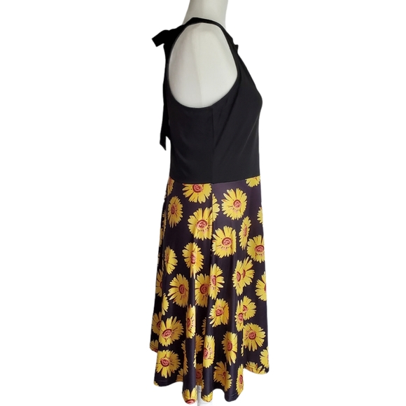 SOLD ~ BIKATU HALTER SUNFLOWER DRESS - Picture 5 of 8